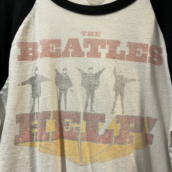 The Beatles Help Baseball Long Sleeve T Shirt - Picture 2 of 4